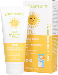 GREENATURAL LATTE SOLARE SPF 20 PROTEZIONE MEDIA