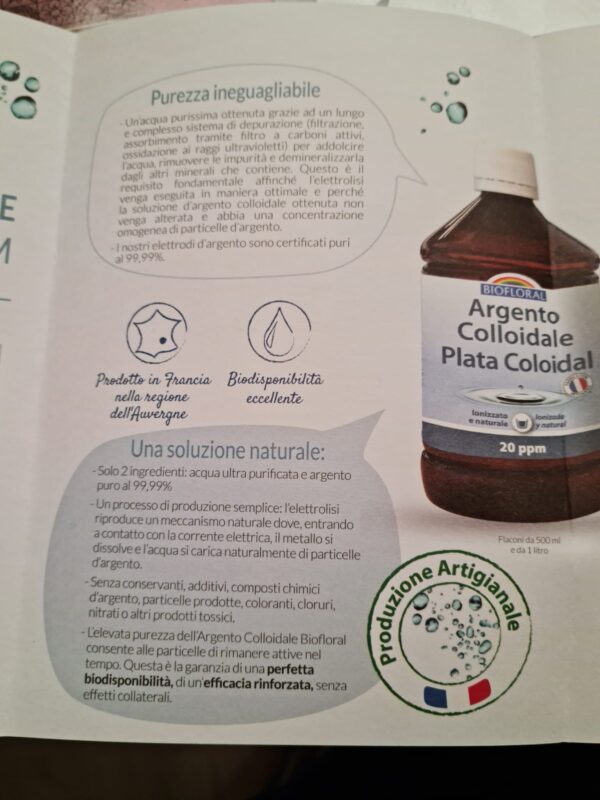 BIOFLORAL ARGENTO COLLOIDALE 20 PPM - immagine 6